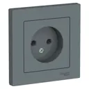 Розетка Schneider Electric Atlas ATN000740 без заземления цвет грифель