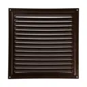 Решетка вентиляционная с сеткой Zein Люкс РМ3030М 300x300 мм металл цвет медный
