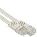Патч-корд плоский Ripo UTP4 Cat 6 RJ45-RJ45 PVC 5 м цвет белый