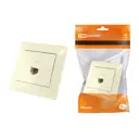 Розетка встраиваемая Tdm electric Лама SQ1815-0116 RJ45 цвет слоновая кость