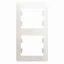 Рамка для розеток и выключателей Schneider electric Glossa 2 поста вертикальная цвет перламутровый