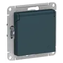Розетка Schneider Electric AtlasATN000846 цвет изумруд