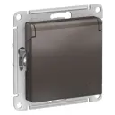 Розетка Schneider Electric AtlasATN000646 цвет мокко