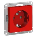 Розетка Schneider Electric AtlasATN002045 цвет красный