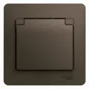 Розетка Schneider Electric GlossaGSL000846 цвет шоколад