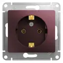 Розетка Schneider Electric GlossaGSL001143 цвет баклажановый