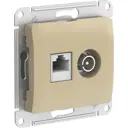 Розетка Schneider Electric GlossaGSL000489 цвет титан