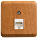 Розетка компьютерная накладная Systeme electric Этюд KOMA-001T RJ45 цвет бук