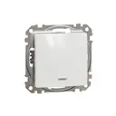 Выключатель встраиваемый Schneider electric Sedna SDD111101L 1 клавиша с подсветкой цвет белый