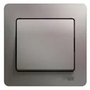 Выключатель встраиваемый Schneider electric Glossa GSL001212 1 клавиша цвет платина