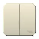 Выключатель встраиваемый Schneider electric Blanca BLNVA065012 2 клавиши цвет молочный