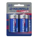 Батарейка Maunfeld PRO Long Life D (LR20) MBLR20-BL2 алкалиновая 2 шт.