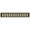 Решетка вентиляционная Благовест 120x500 мм алюминий цвет бронза
