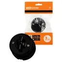 Выключатель поворотный накладной Tdm electric Виви SQ1820-1206 2 клавиши цвет черный