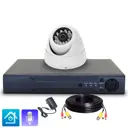 Комплект видеонаблюдения AHD 2Мп Ps-Link KIT-A201HDM 1 камера со встроенным микрофоном