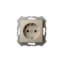 Розетка встраиваемая Liregus Epsilon IKL16-404-01 E/Ch цвет шампань