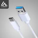 Кабель LuazON Type-C - USB 1 А 2 м цвет белый