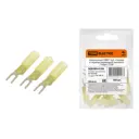 Наконечник вилочный Tdm electric НВИ-Т 6.0-4 мм цвет желтый 100 шт.