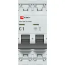 Автоматический выключатель Ekf PROxima ВА 47-63N 2P C1 А 6 кА M636201C