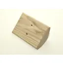 Накладка на бревно для сдвоенной розетки/выключателя Cleverwood D280 мм наружного монтажа