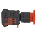 Кнопка EKF PROxima AE-22 поворотная блокировка NO+NC грибок