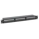 Патч-панель EKF Teracom Pro 19'' Cat 5е 1U полный экран STP 24 порта RJ-45 Dual IDC с органайзером
