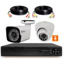 Комплект видеонаблюдения AHD Ps-Link KIT-B802HDM 2 камеры 8 Мп с отдельным микрофоном