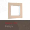 Рамка для розеток и выключателей Arte milano 503.12-1.shampan 1 пост цвет шампань