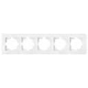Рамка для розеток и выключателей Bylectrica Новый Стиль 5 постов цвет белый
