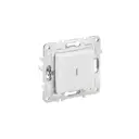 Выключатель проходной встраиваемый Iek Skandy SK-V12-1-10-K01 1 клавиша с подсветкой цвет арктический белый