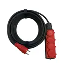 Удлинитель-шнур Itok i-connect-color-SU-KG-215-4-54-30-red 4 розетки без заземления 2x1.5 мм 30 м 3500 Вт цвет красный