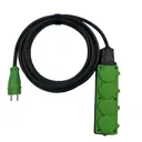 Удлинитель-шнур Itok i-connect-color-SU-KG-325-4-54-5-green 4 розетки с заземлением 3x2.5 мм 5 м 3500 Вт цвет зеленый