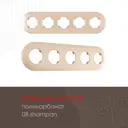 Рамка для розеток и выключателей Arte milano 385502 5 постов цвет шампань