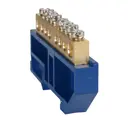 Шина нулевая КЭАЗ с изолятором OptiKit BB-D-PE-DIN-10-6x9 цвет желтый 3 шт.