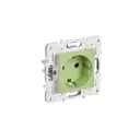 Розетка встраиваемая Iek Skandy SK-R14-16-1-K06 с заземлением и шторками цвет мятный
