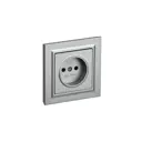 Розетка встраиваемая Iek Brite BR-R10-10-K47-F цвет алюминий