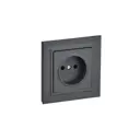 Розетка встраиваемая Iek Brite BR-R10-10-K53-F цвет графит