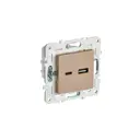 Розетка USB встраиваемая Iek Skandy SK-U22-D31-K98 цвет песочный