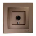 ТВ-розетка оконечная встраиваемая Mono electric Despina 102-232305-138 цвет бронза
