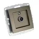 ТВ-розетка оконечная встраиваемая Mono electric Despina-Larissa 500-002305-138 цвет бронза