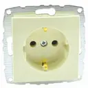 Розетка встраиваемая Mono electric Despina-Larissa 500-001721-117 с заземлением цвет кремовый