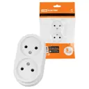 Розетка двойная накладная Tdm electric Ретро SQ1806-0529 цвет белый
