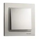 Выключатель встраиваемый Mono electric Despina 102-212125-100 1 клавиша цвет серебро