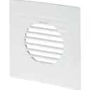 Вентилятор вытяжной Awenta System Turbo 100 KWT100H Riff PRB100 D100 мм 36 дБ 110 м³/ч обратный клапан цвет белый