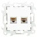 Розетка RJ45 встраиваемая Simon 24 2450593-030 цвет белый