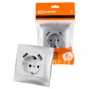Розетка встраиваемая Tdm electric Лама SQ1815-0242 2 USB порта 2.1А цвет металлик