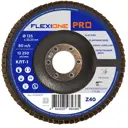 Круг лепестковый плоский 125x22мм Р40-Zr FlexiOne Pro