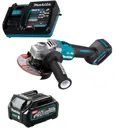 УШМ аккумуляторная бесщеточная Makita GA005GD101, 40 В Li-Ion 1x2.5 Ач, 125 мм