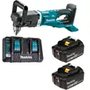 Дрель угловая аккумуляторная Makita LXT DDA460PTE, 36 В Li-Ion 2x5 Ач