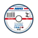 Диск отрезной по металлу Abro CD-12510-RE, 125x22x1 мм, 10 шт